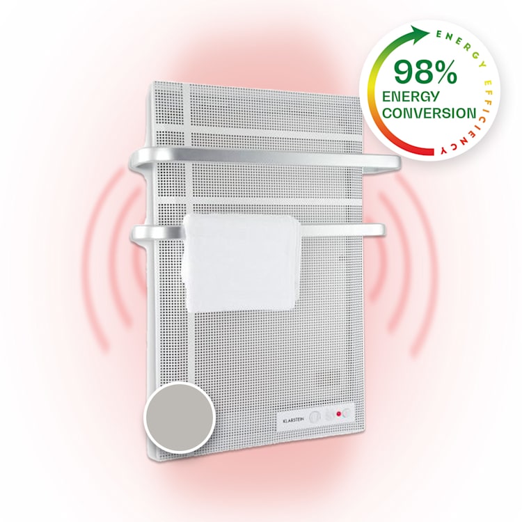 Hot Spot Wave, Heating Panel, 51x80cm, 20m², 1000W, Stepless, IP24, Aluminium 