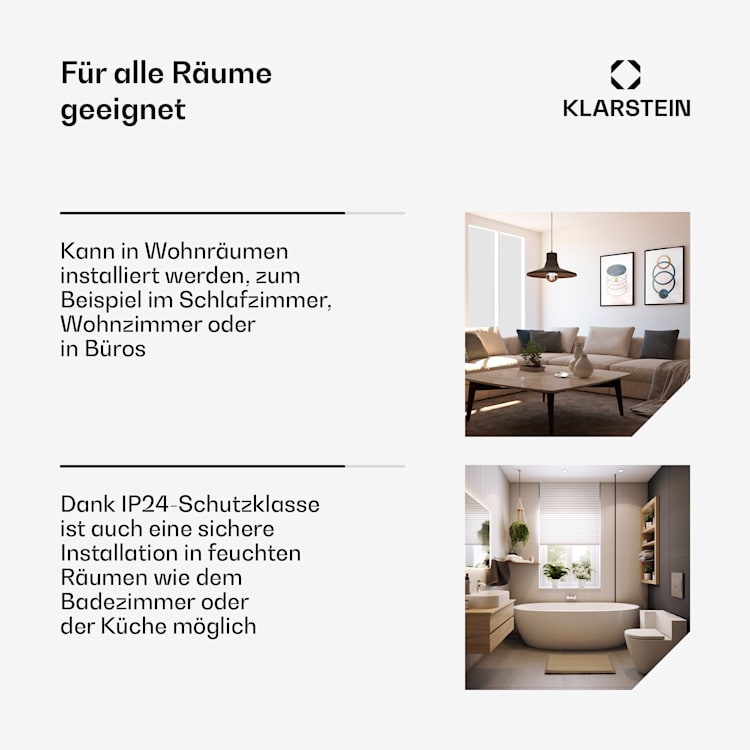 Bornholm Curved Ambient - Stufa a convezione, 1000/2000 W 