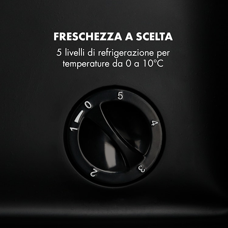 Beersafe M - Frigorifero, 33 litri, 2 ripiani, sportello panoramico in vetro, acciaio inox 