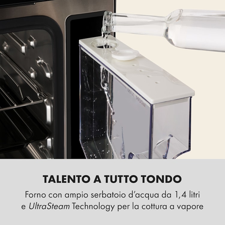 MasterFresh Forno a Vapore 230°C 24l Controlli Touch nero 