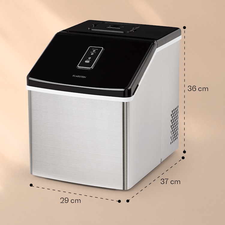 Clearcube Eiswürfelmaschine Klareis 13kg/24h Edelstahl schwarz Edelstahl