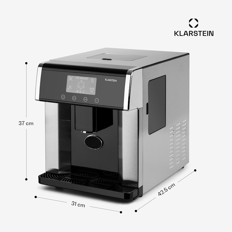 Eiszeit Macchina del Ghiaccio Acciaio Inox 3 Dimensioni argento Argento