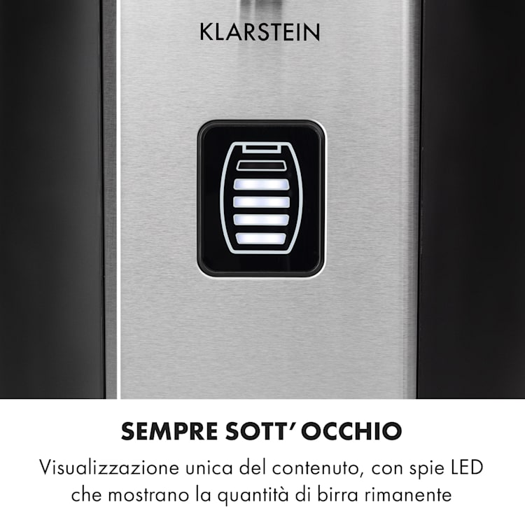 Beerkules impianto per spillare birra fusti da 5l | compressore | 120W nero 