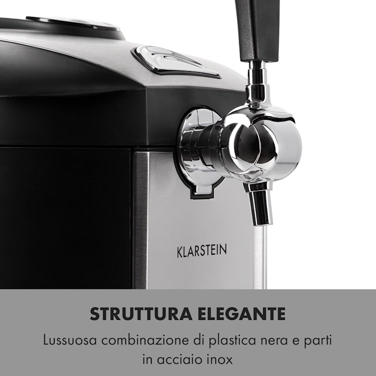 Beerkules impianto per spillare birra fusti da 5l | compressore | 120W nero 