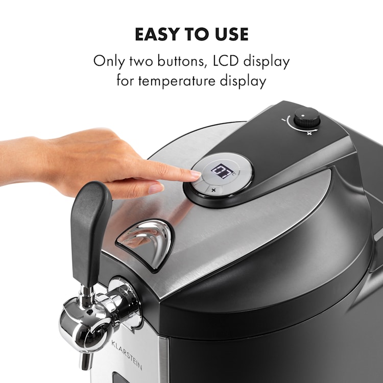 Beerkules Beer Dispenser 5l Kegs | Compressor | 120W Black 