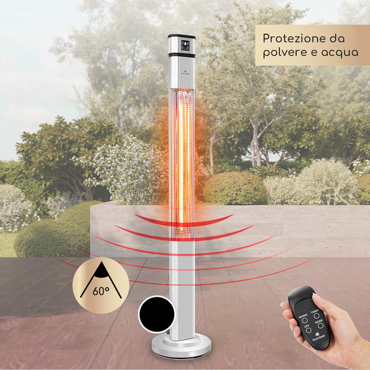 Heat Guru Plus Radiatore 2000 W 3 Livelli Riscaldanti Telecomando argento 