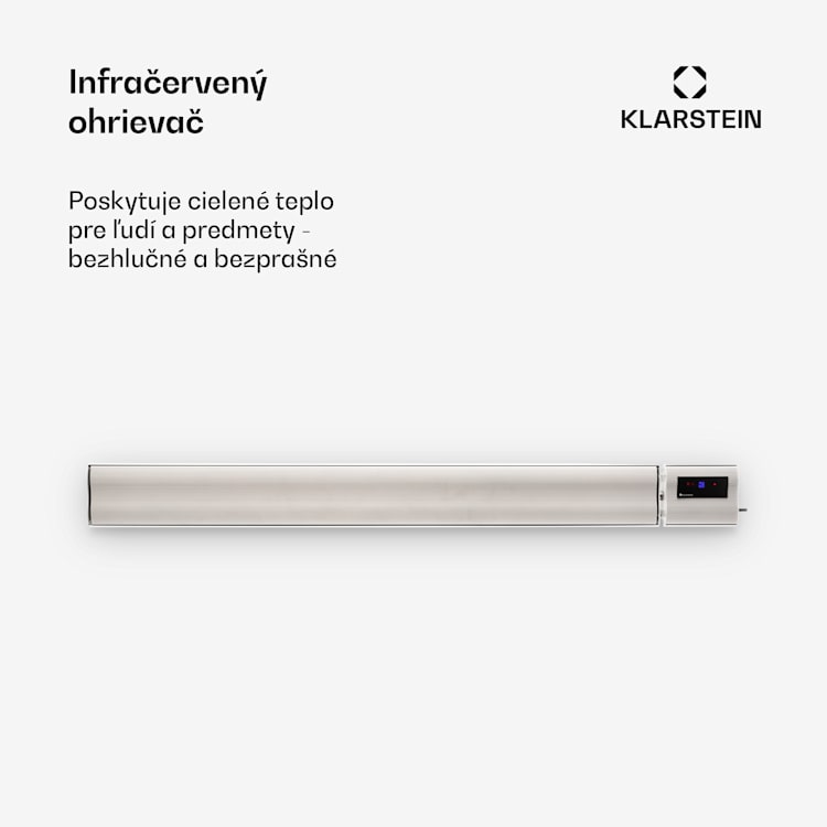 Cosmic Beam Plus, infračervený terasový ohrievač, 2400 W, IP44, diaľkový ovládač, biely 
