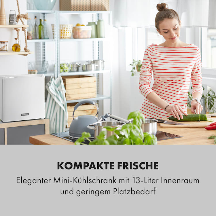 Secret Cool Mini-Kühlschrank Mini-Bar 13l 22dB 2 Etagen Weiß