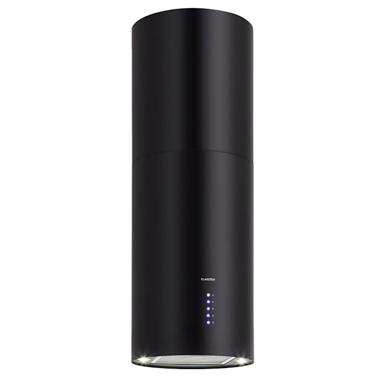 Klarstein Beretta cappa aspirante a isola Ø35cm a ricircolo 650m³/h LED nero Nero