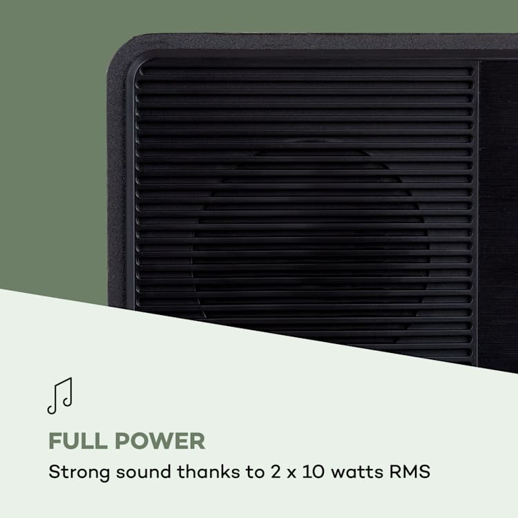 Streamo CD, internetové rádio, 2 x 10 W, WLAN, DAB+, FM, CD prehrávač, BT, čierne 