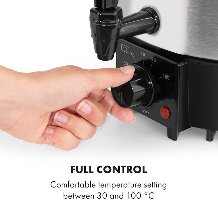 Biggie Eco Automatic Preserving Cooker & Beverage Dispenser 1000W 30-100 ° C Tap 9l Analogous | 9 Ltr | Stainless Steel