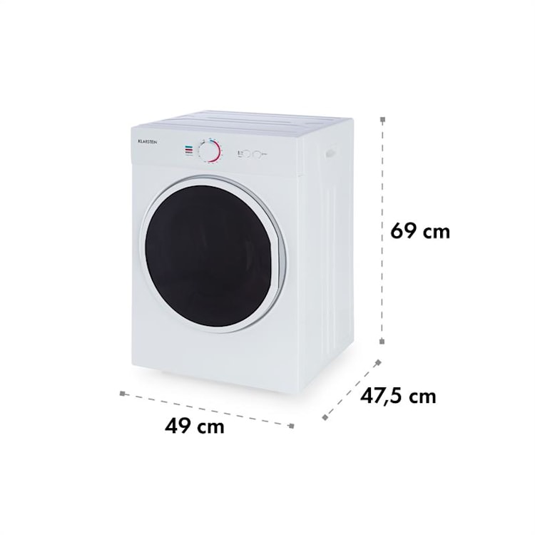 Jet Set Mini-Wäschetrockner Ablufttrockner 1020W EEK C 3kg 50cm weiß Weiß