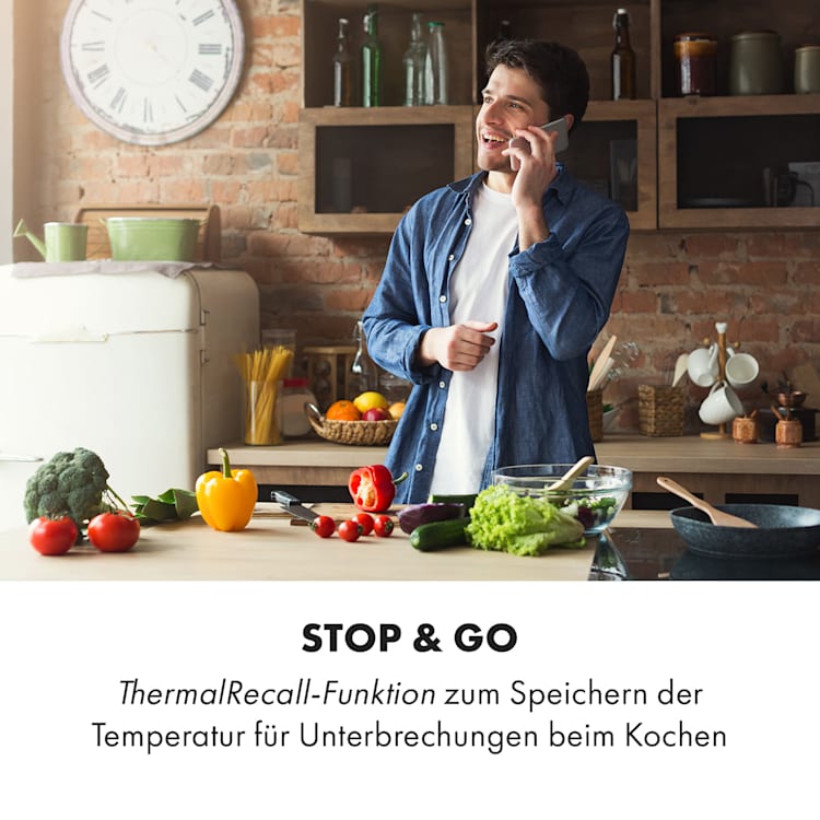 Delicatessa 3 Induktionskochfeld 3 Zonen 5800W Glaskeramik schwarz 