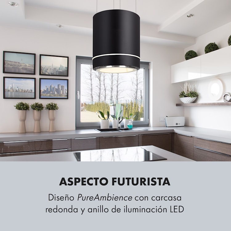 EXTRACTOR DE COCINA 240 MM. DE DIÁMETRO – VIDRIO