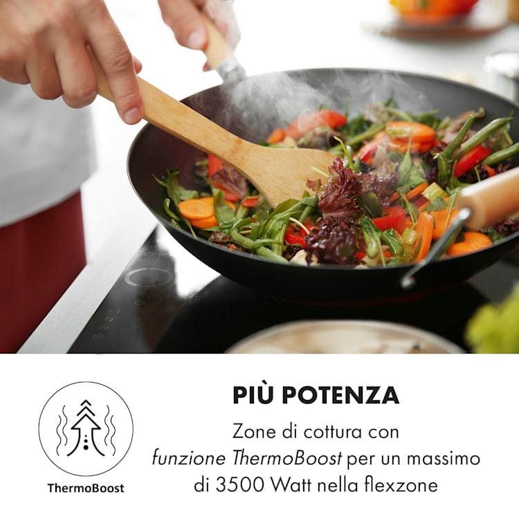 Delicatessa 80 Piano Cottura a Induzione 3 Zone 7400W Vetroceramica 