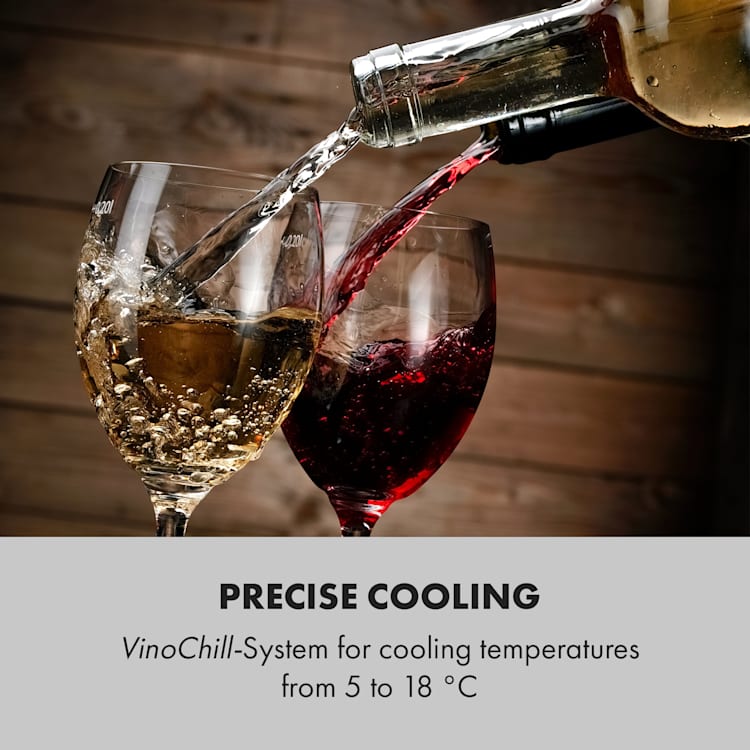 Shiraz 12 Slim Uno Wine Fridge 32l/12 Bottles Touch 85 W 5-18 °C LED 12 bottles | 1 cooling zone | Black