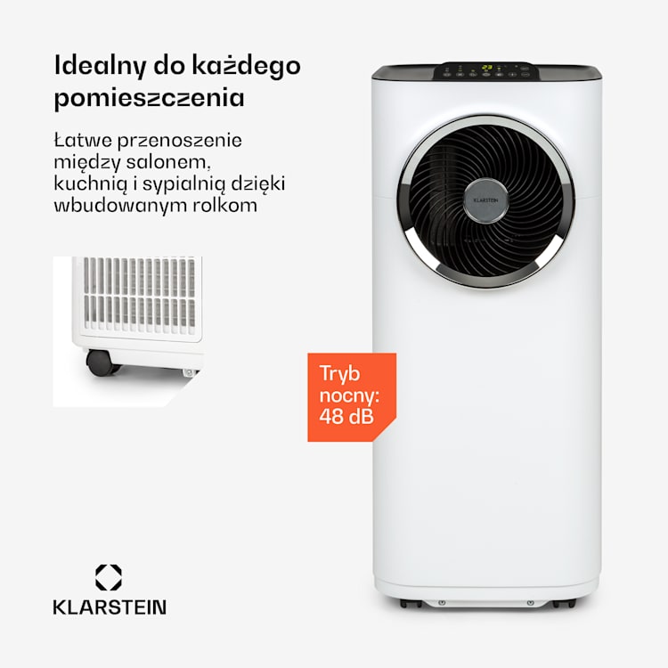 Kraftwerk Smart 10K, klimatyzator przenośny 3 w 1, 10 000 BTU, sterowanie za pomocą aplikacji, biały 10.000 BTU | Biały