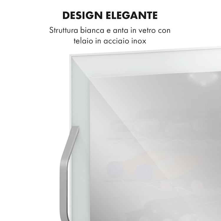 Beersafe XL Quartz - Frigorifero, 60 litri, 4 ripiani, sportello panoramico in vetro 60 Ltr | Quartz