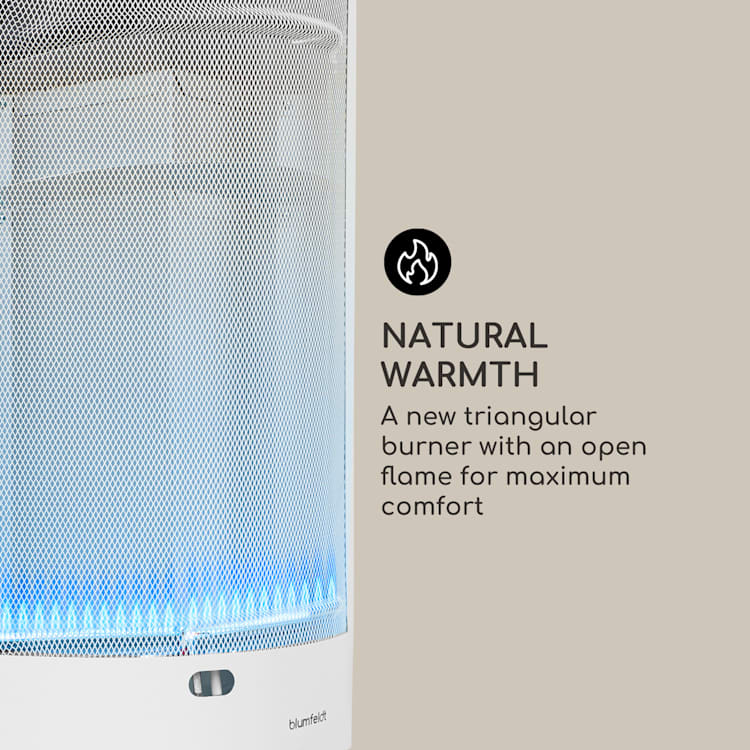 Stufa a gas Bonaparte Fire 4200W elettr. Accensione Ruote Sistema ODS 