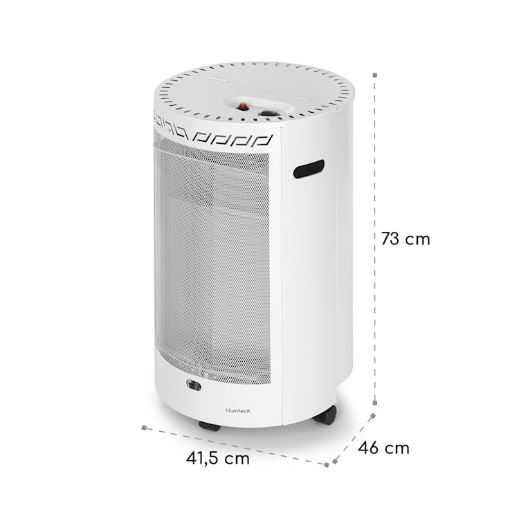 Stufa a gas Bonaparte Fire 4200W elettr. Accensione Ruote Sistema ODS 