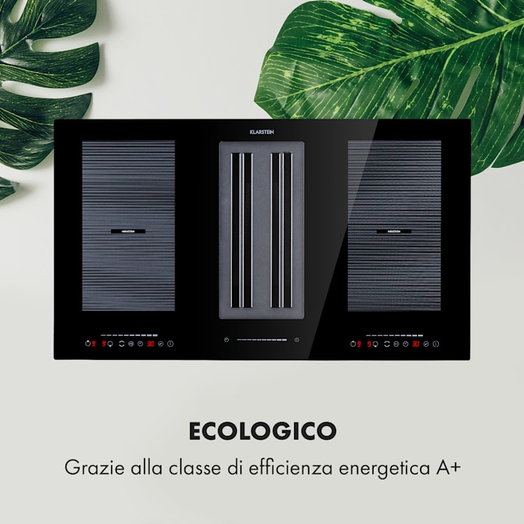 Full House 2.0 Down Air System, Piano cottura a induzione + cappa aspirante, A+, 271 m³/h 