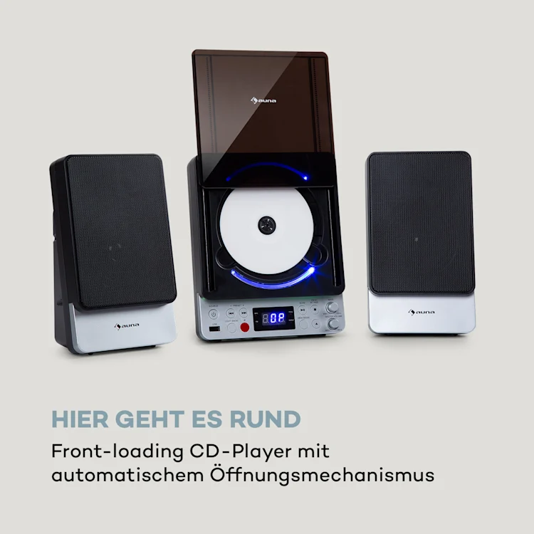 Microstar Sing Microsystem Karaoke-Anlage CD BT USB Fernbedienung 