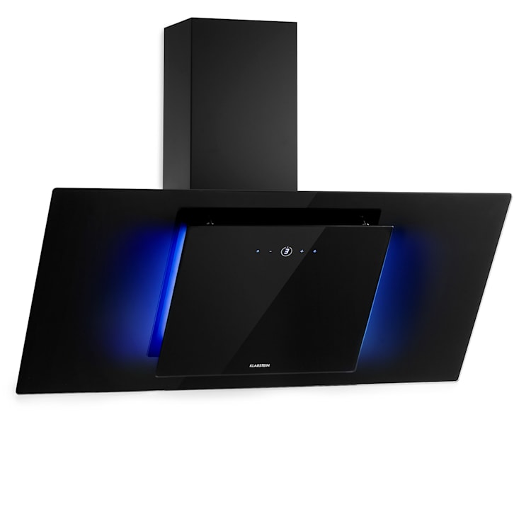 Eleonora 90 Dunstabzugshaube 420 m³/h Touch-Panel Ambiente-Licht 90 cm | Schwarz