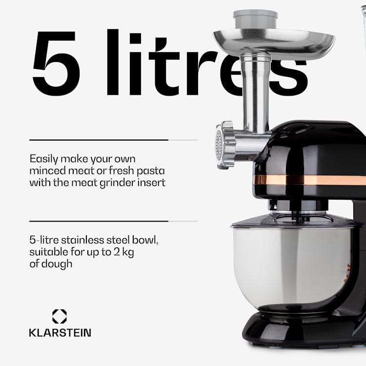Lucia Elegance Food Processor Blender Meat Grinder 1800W BPA Free 