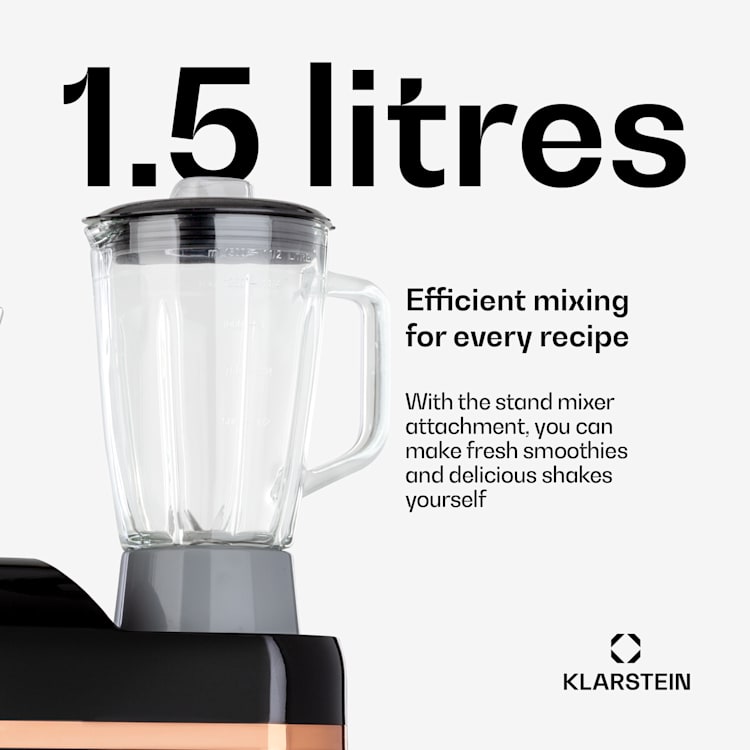 Lucia Elegance Food Processor Blender Meat Grinder 1800W BPA Free 