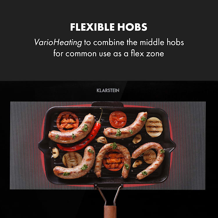 Delicatessa 90 Slim, Built-In Hob, Induction, 4 Zones, 7000W, Self-Sufficient 