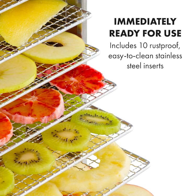 Captain Jerky 110, Food Dehydrator, 1000W, 30-90 ° C, 24h Timer, Stainless Steel 10 stages