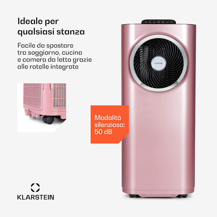 Kraftwerk Smart 12K - Climatizzatore 3 in 1, 12000 BTU, app 12.000 BTU | Oro rosa metallizzato