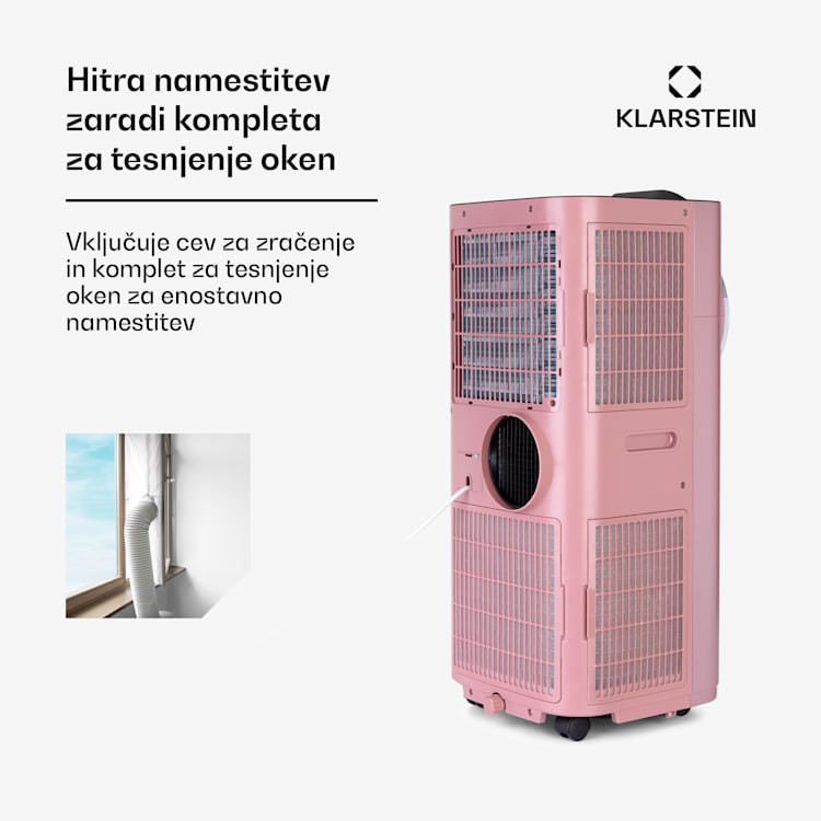 Kraftwerk Smart 12K, klimatska naprava, 3 v 1, 12 000 BTU, upravljanje preko aplikacije, daljinski upravljalnik 12.000 BTU | Zlato-roza kovinska