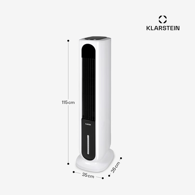 Polar Tower Smart Ventilator Luftkühler 7L 85W Fernbedienung Eispack 330 m³/h | Ja | Weiß