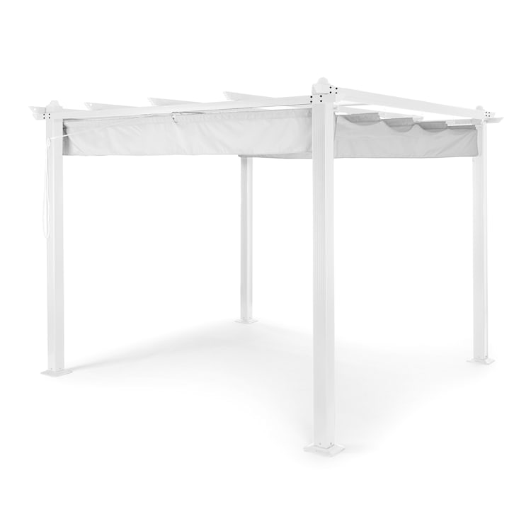 Pantheon Pergola Aluminiumkantrohr 3x3m 4 Eckpfosten  wasserabweisend 
