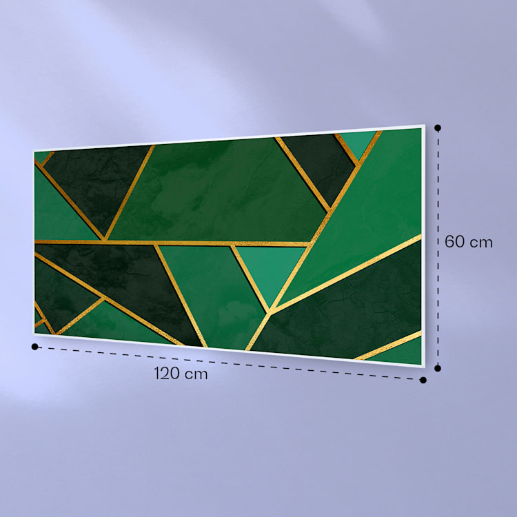 Wonderwall Air Art Smart Riscaldatore a infrarossi Linea verde 120x60cm 700W 