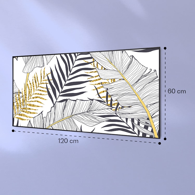 Wonderwall Air Art Smart Riscaldatore a infrarossi Foglia 120x60cm 700W 