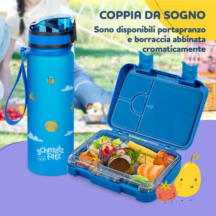 schmatzfatz junior, Lunchbox, 6 Scomparti, 21,3 x 15 x 4,5 cm  