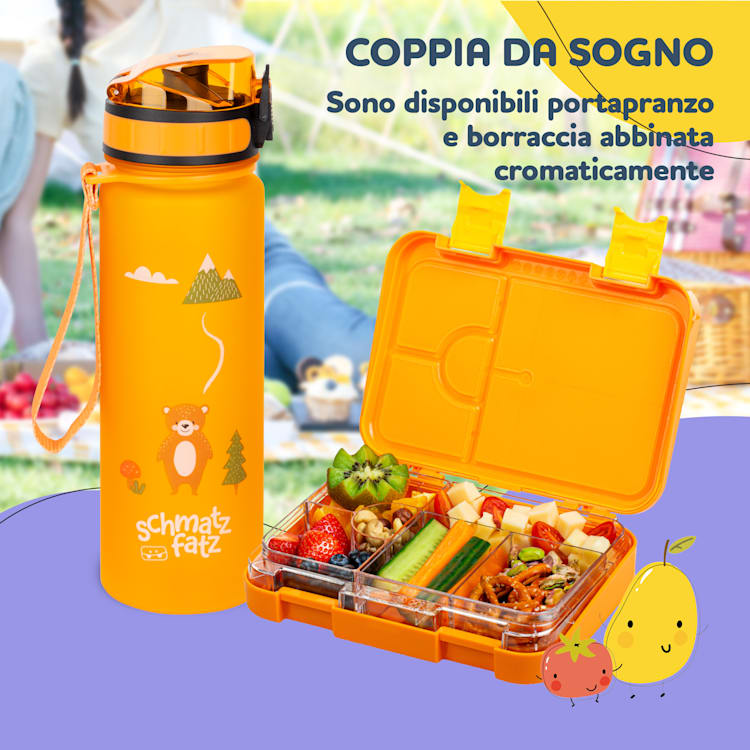 schmatzfatz junior, Lunchbox, 6 Scomparti, 21,3 x 15 x 4,5 cm  