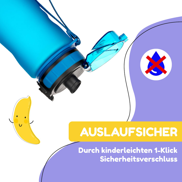 schmatzfatz Trinkflasche Sportflasche 500 ml 24 cm Tritan 
