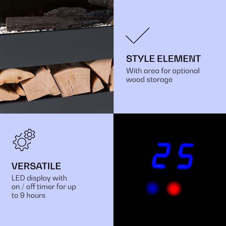 Studio Light & Fire 3 Smart, krb, 1000/2000 W, MDF, WiFi Control 