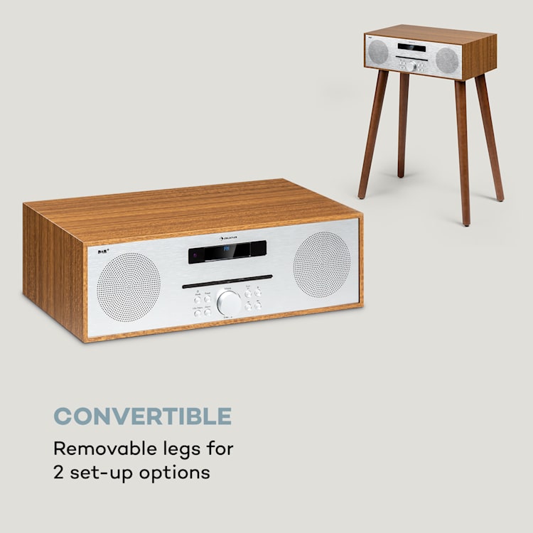 Silver Star lecteur CD-DAB 2 x10 W max. Lecteur CD Slot-In DAB+ BT Alu Orme