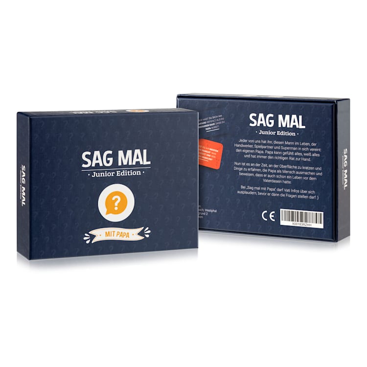 Sag mal... mit Papa - Junior Edition Kennenlernspiel 100+ Fragen Spieler:  2+ Alter: ab 8 Jahren 