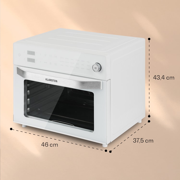 Vigor Air Heißluftfritteuse 1800 W 30 Liter 18 Programme 