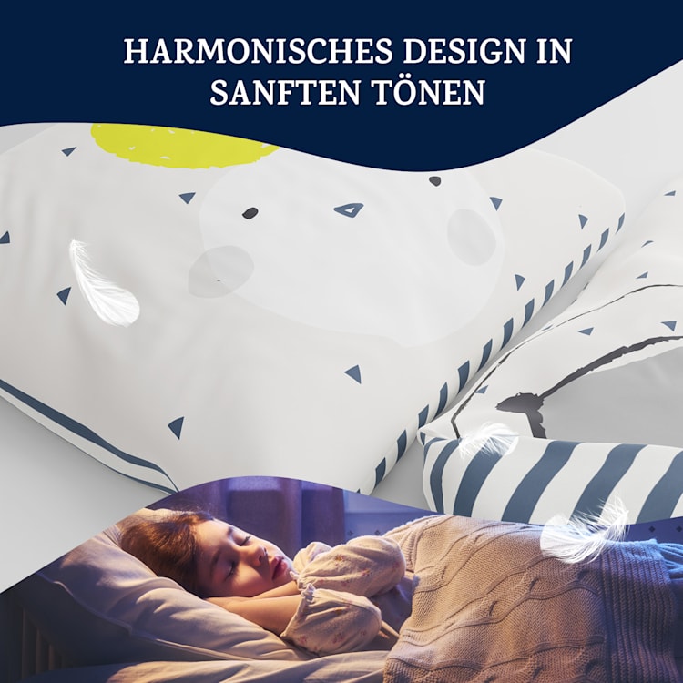 Soft Wonder Kids-Edition Bettwäsche 135 x 200 cm 80 x 80 cm   atmungsaktiv Mikrofaser 