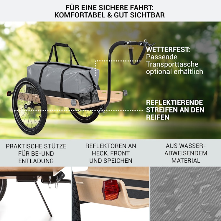 Companion Travel L Lastenanhänger 40kg Fahrradanhänger Handwagen 16 