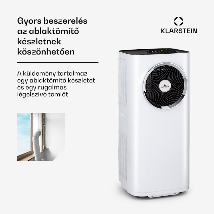 Kraftwerk Eco Smart 11, légkondicionáló, 3 az 1-ben, 11.500 BTU, távirányító, applikációval vezérelhető Fehér