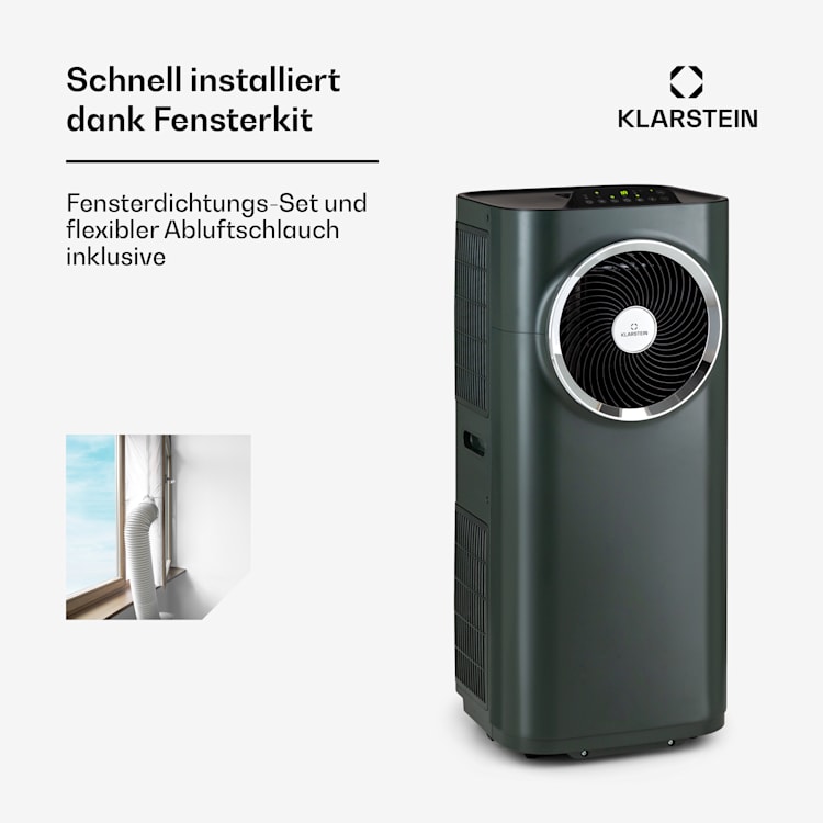 Kraftwerk Eco Smart 11 climatizzatore 3 in 1, 11.500 BTU, controllo via app, telecomando  Antracite