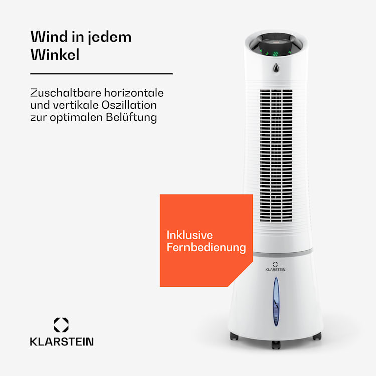 Skyscraper Ice Smart 4-in-1 Refroidisseur d'air & Ventilateur WiFi 210m³/h Télécommande 210 m³/h | Oui | Blanc