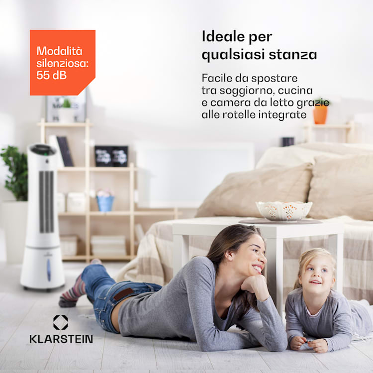 Skyscraper Ice Smart 4-in-1 Ventilatore & raffrescatore WiFi 210m³/h Telecomando 210 m³/h | Sì | Bianco